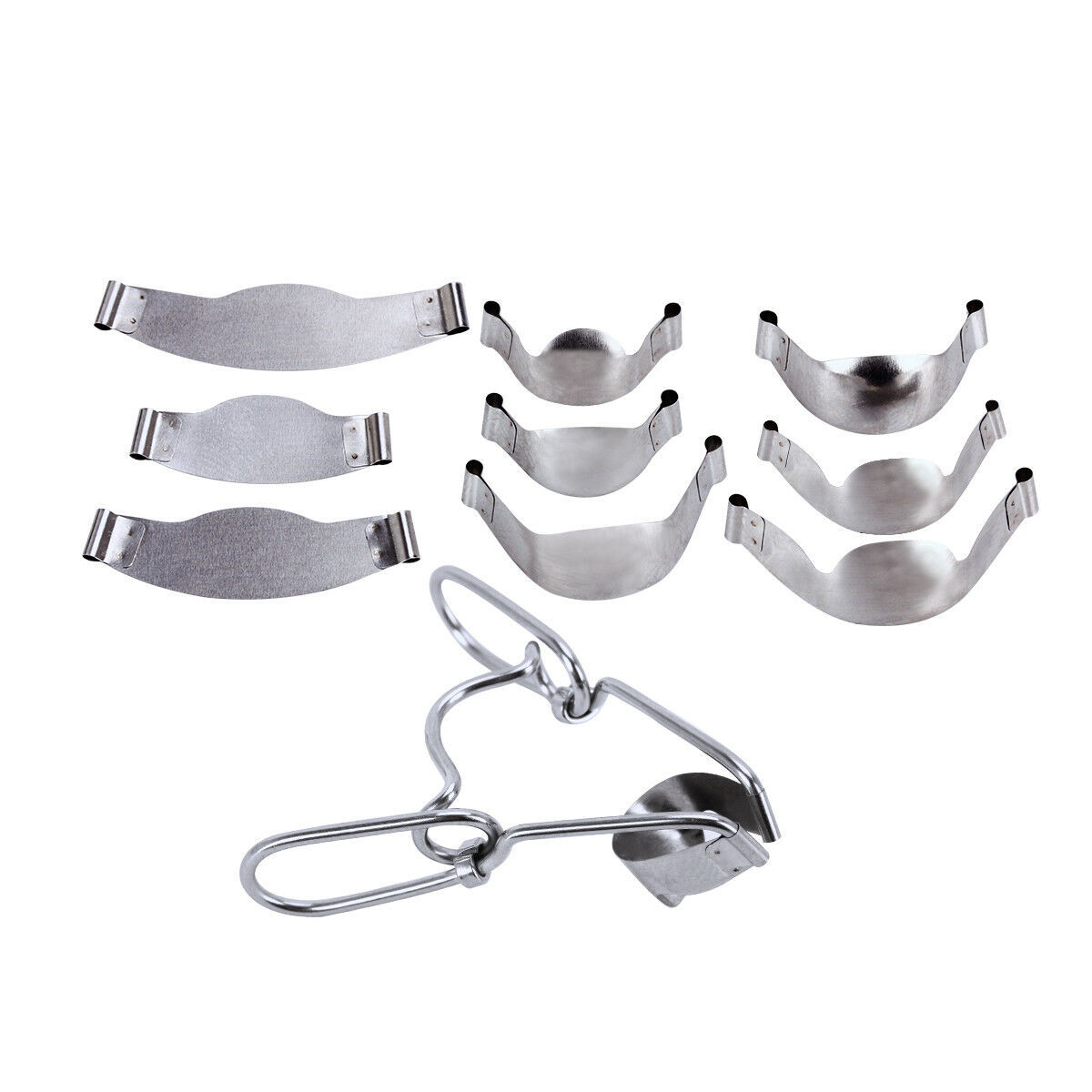 Dental Metal Matrix Band Saddle Sectional Contoured Matrices Springclip 35/50 μm