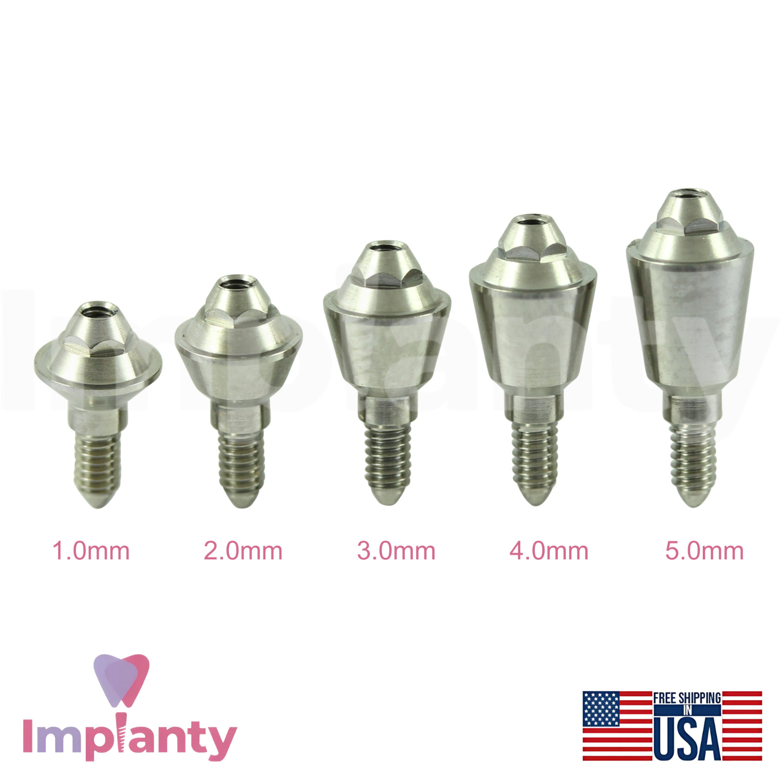 AB Dental Compatible Multi Unit Straight Ø4.9mm Prosthetic P64 SP Int Hex