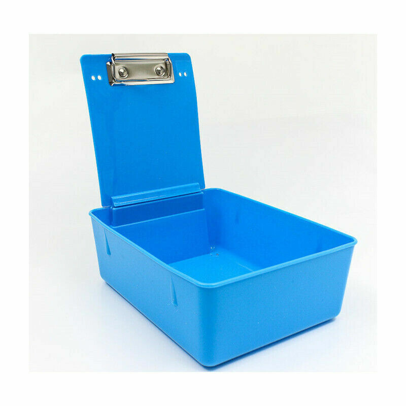 Dental Laboratory Plastic Working Case Stainless-Steel Pan Tray With Clip Holder