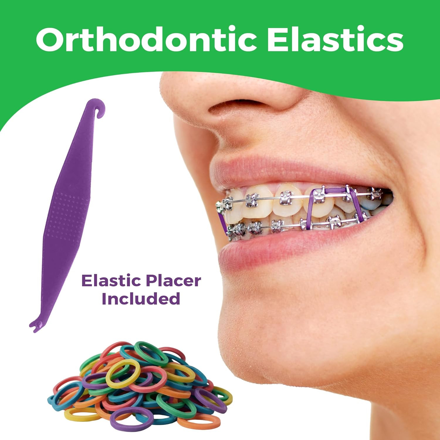 Orthodontic Rubber Bands for Braces – Premium Quality Elastic Teeth Rubber Bands
