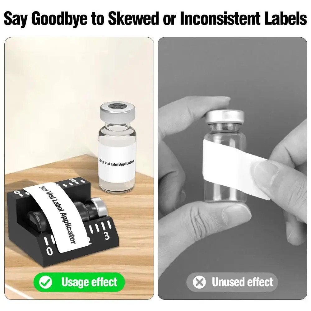 PET 3Ml/10Ml Vial Label Applicator Easy Alignment Precise Application Sticker Al