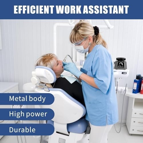High Power Dental Vibrating Plate Table, 4″ Round Oscillator, Non-Slip Lab Vibra