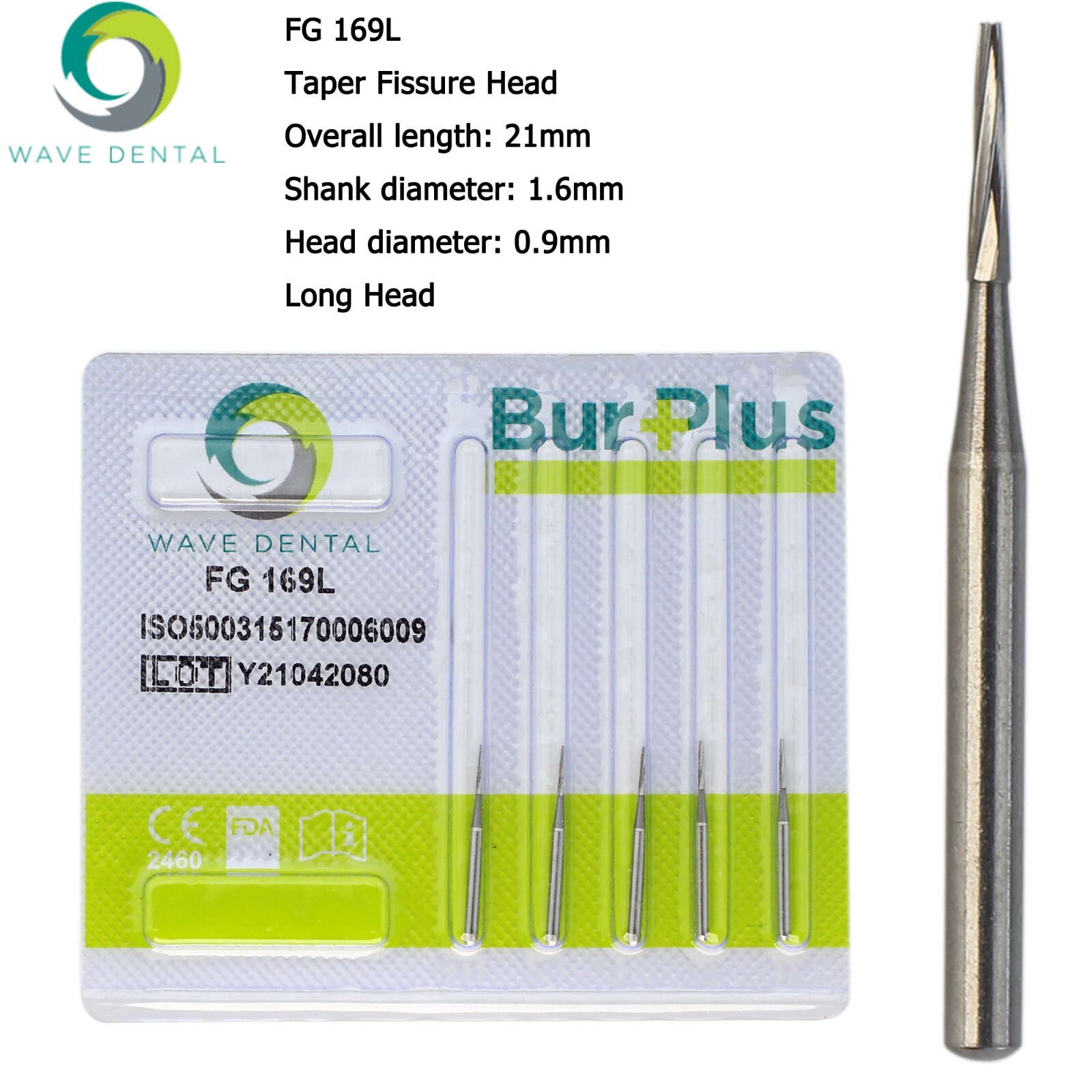 Wave Dental Carbide Bur FG High Speed 169L 699 701 701L Long Shank Friction Grip
