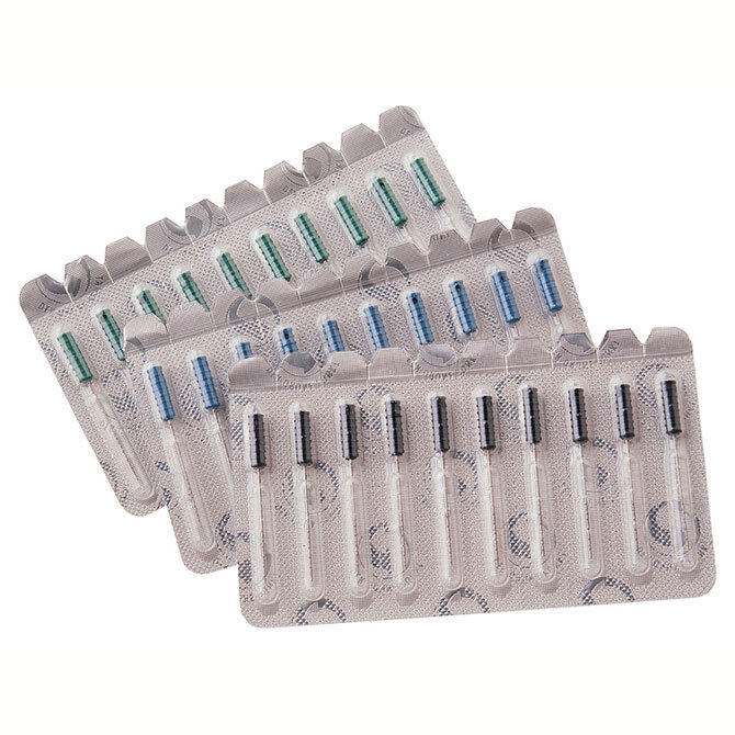 Endodontic Stainless Steel Handfile Barbed Broaches 22mm by Kerr (30/Pack)