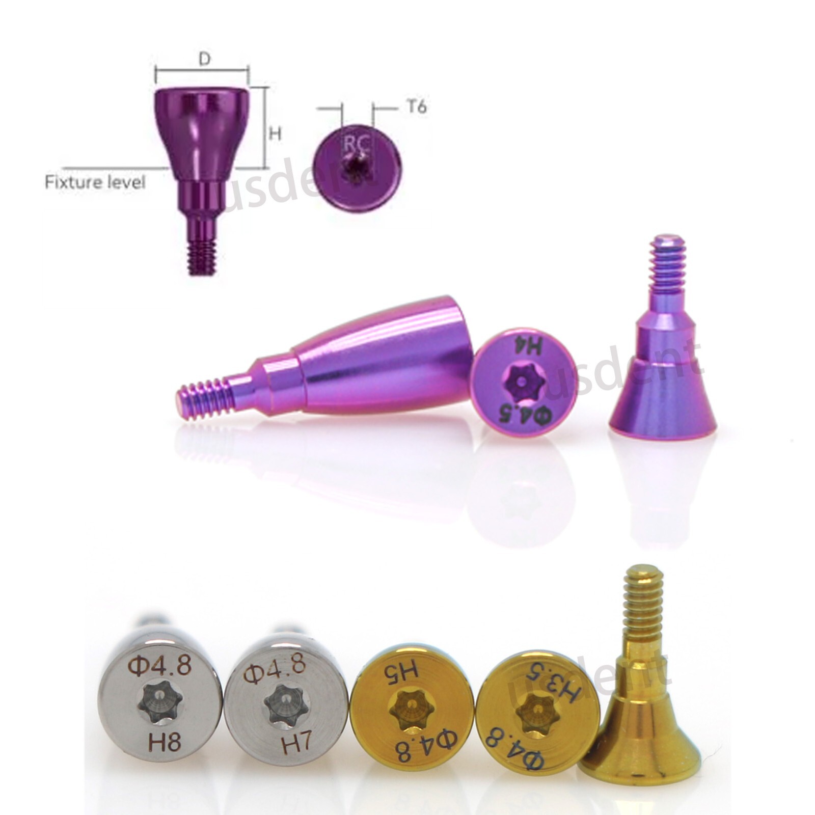 Dental ITI Straumann Healing & Locator Abutments Open/Closed Tray Post NC/RC Cap