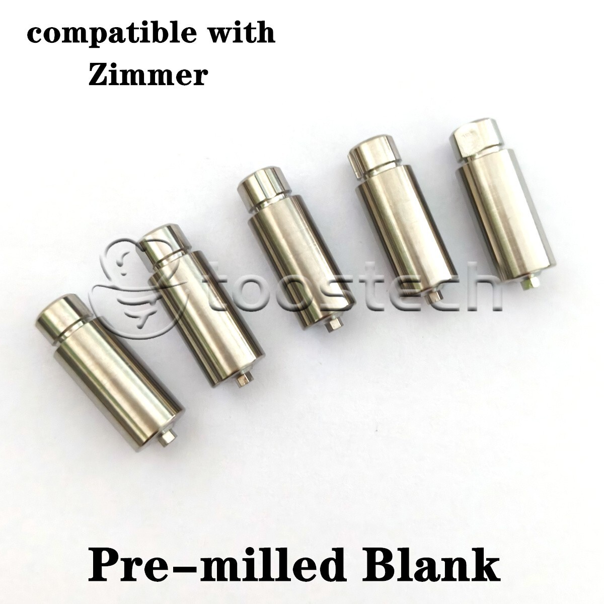 1 pcs titanium pre-milled blank compatible with Zimmer ARUM type 3.1/4.5 hex