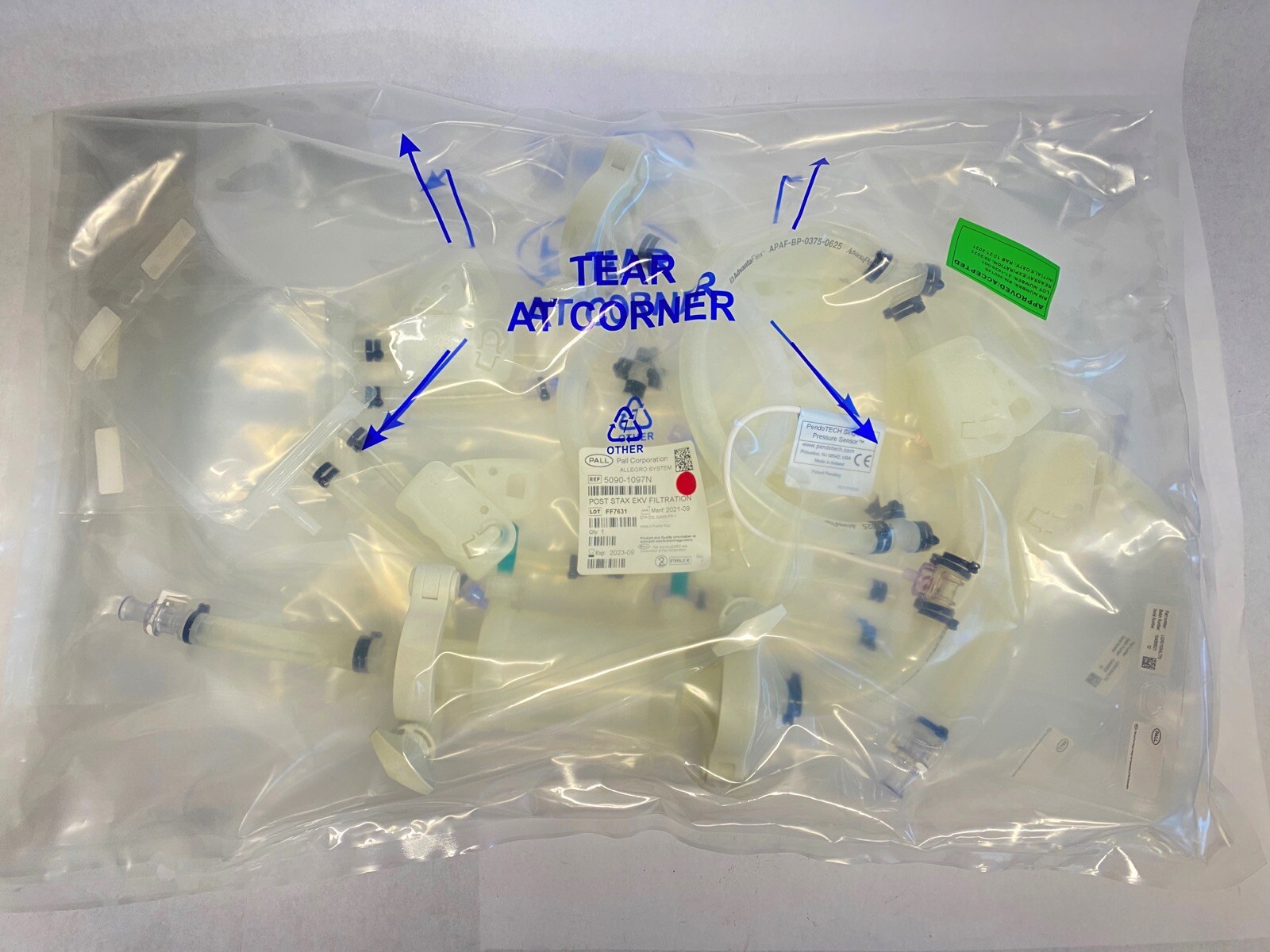 PALL Allegro Post Stax EKV Filtration AdvantaFlex Tubing Connector Assembly