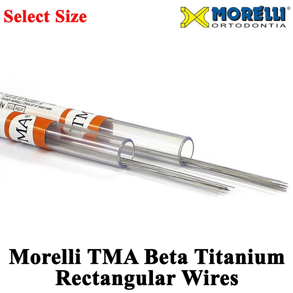 Dental Morelli TMA Beta Titanium Rectangular Wires Orthodontic Stick Upper Jaw