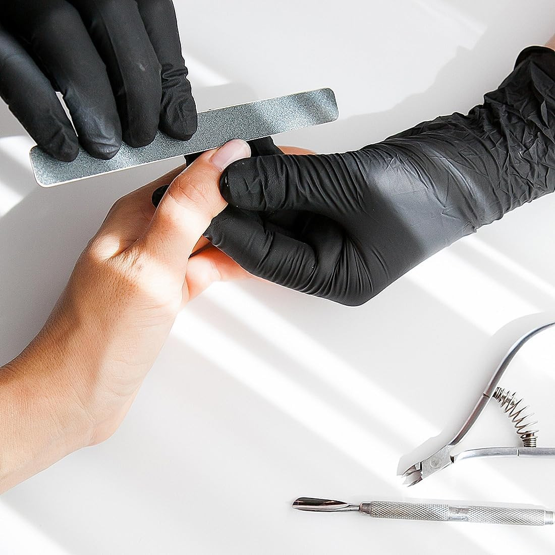 ForPro Disposable Nitrile Gloves, Chemical Resistant, Powder-Free, Latex-Free, N