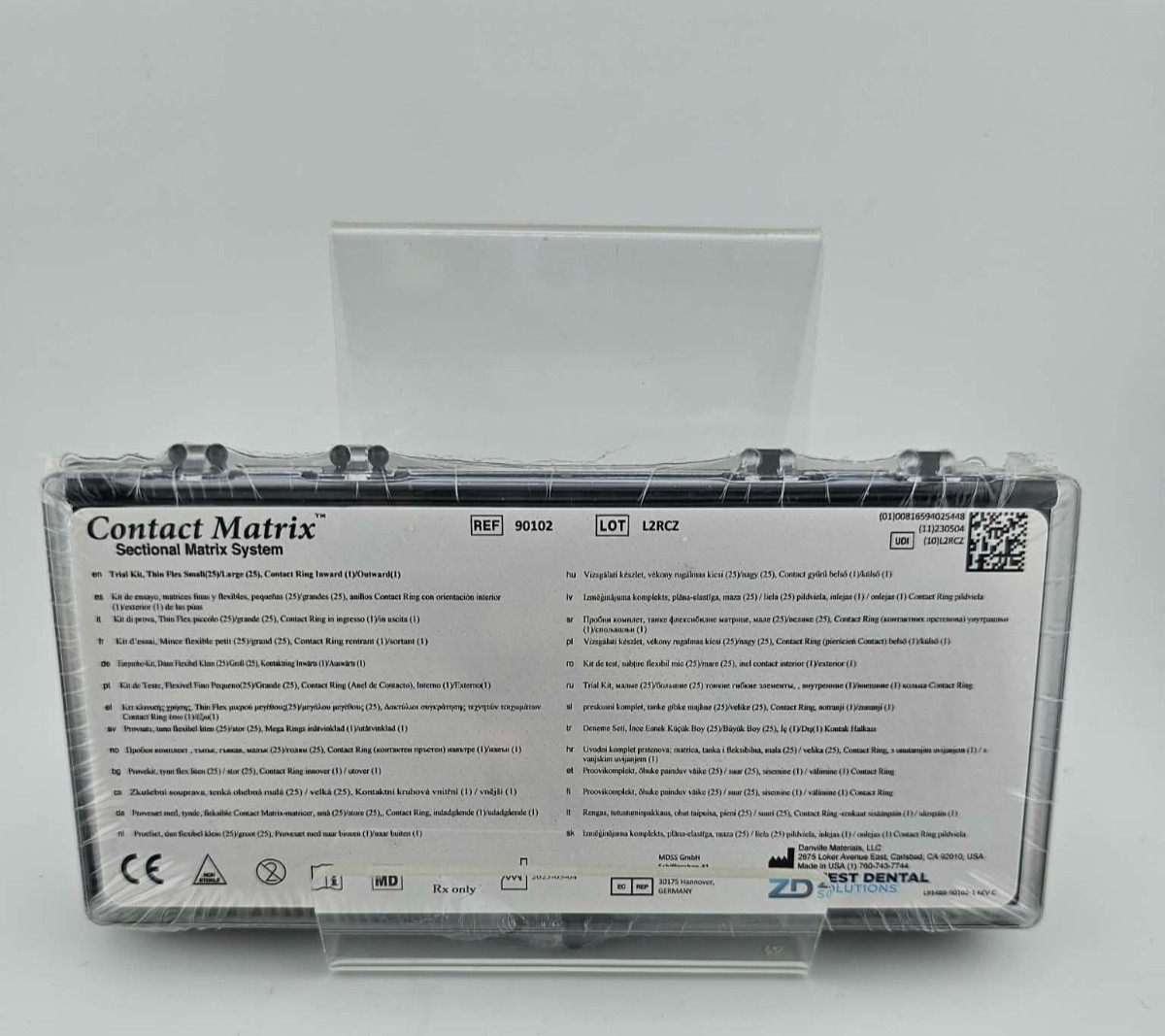 Zest Dental 90102 Contact Matrix Sectional Matrix System – NEW Danville Material