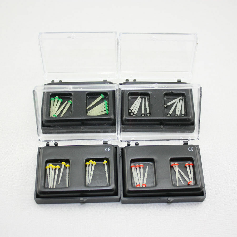 10 Pcs Dental Fiber Post Glass Set Refill Drill Thread Files 1.0/1.2/1.4/1.6/1.8