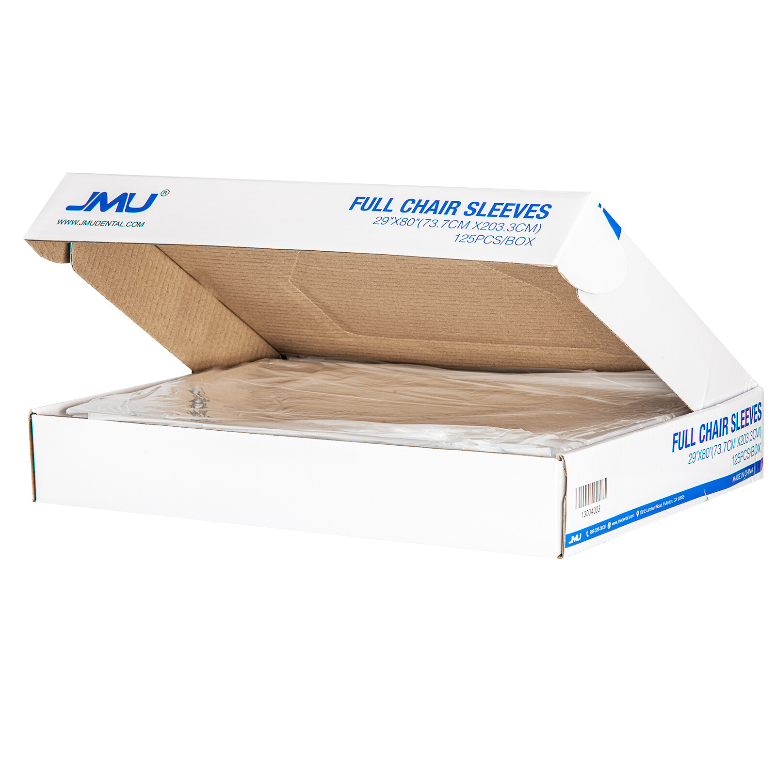 125Pcs/Box Dental Full Chair Sleeve Cover Plastic Clear Waterproof 29 » X 80 «