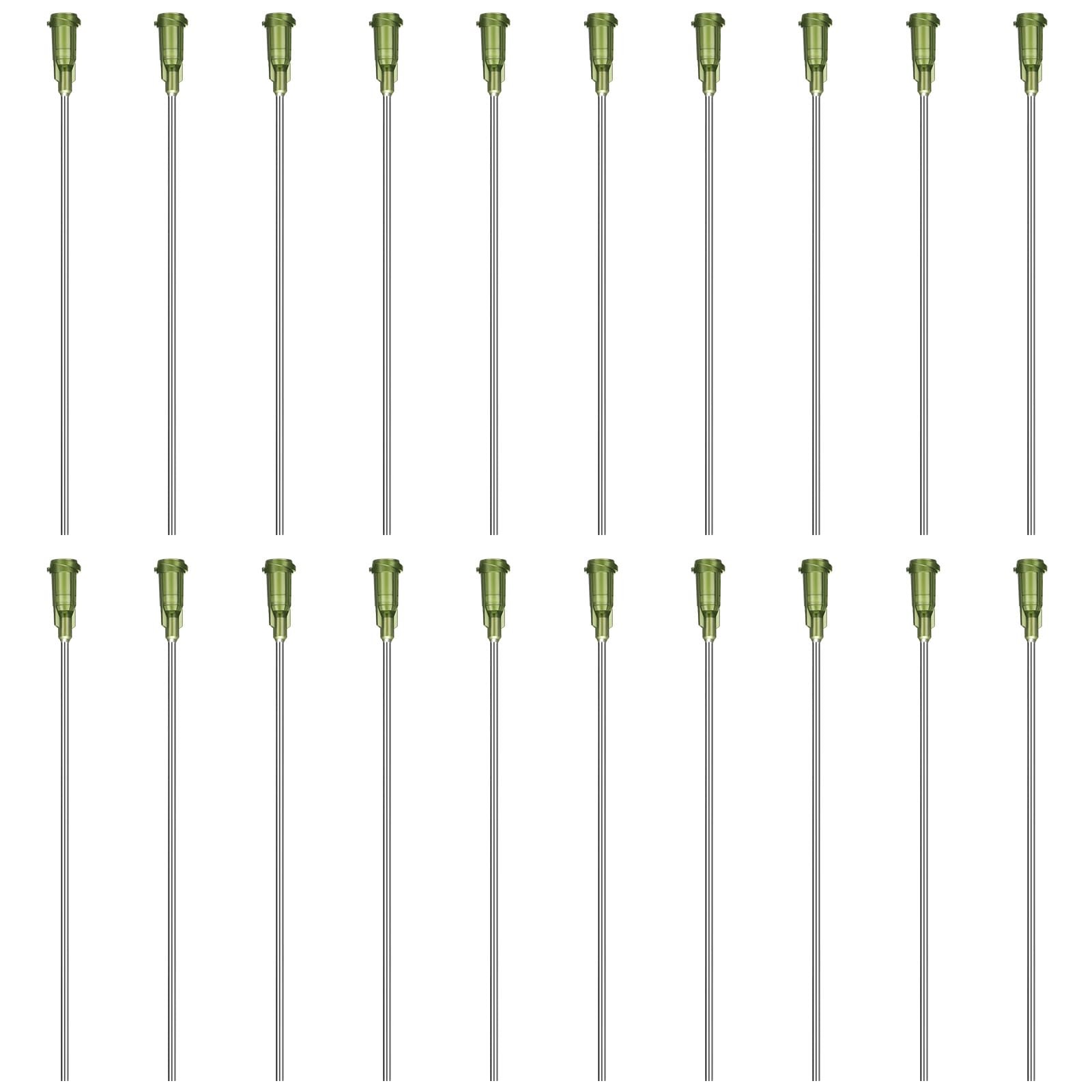 20 Pack 14g Industrial Blunt Tip 4 Inch Dispensing Needle for Refilling Liqui…