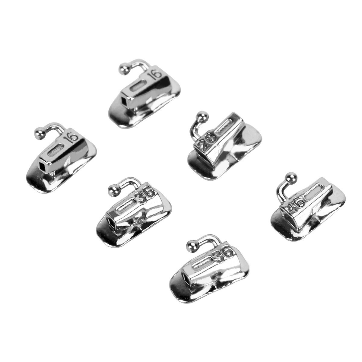 Dental Ortodoncia Tubos bucales de Roth 022 1er Molar Bondable Non-Convertible