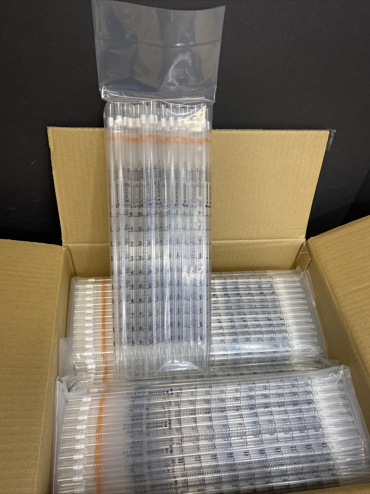 Wheaton Serological Pipette 10 ml Polystyrene Case of 500 Pipets