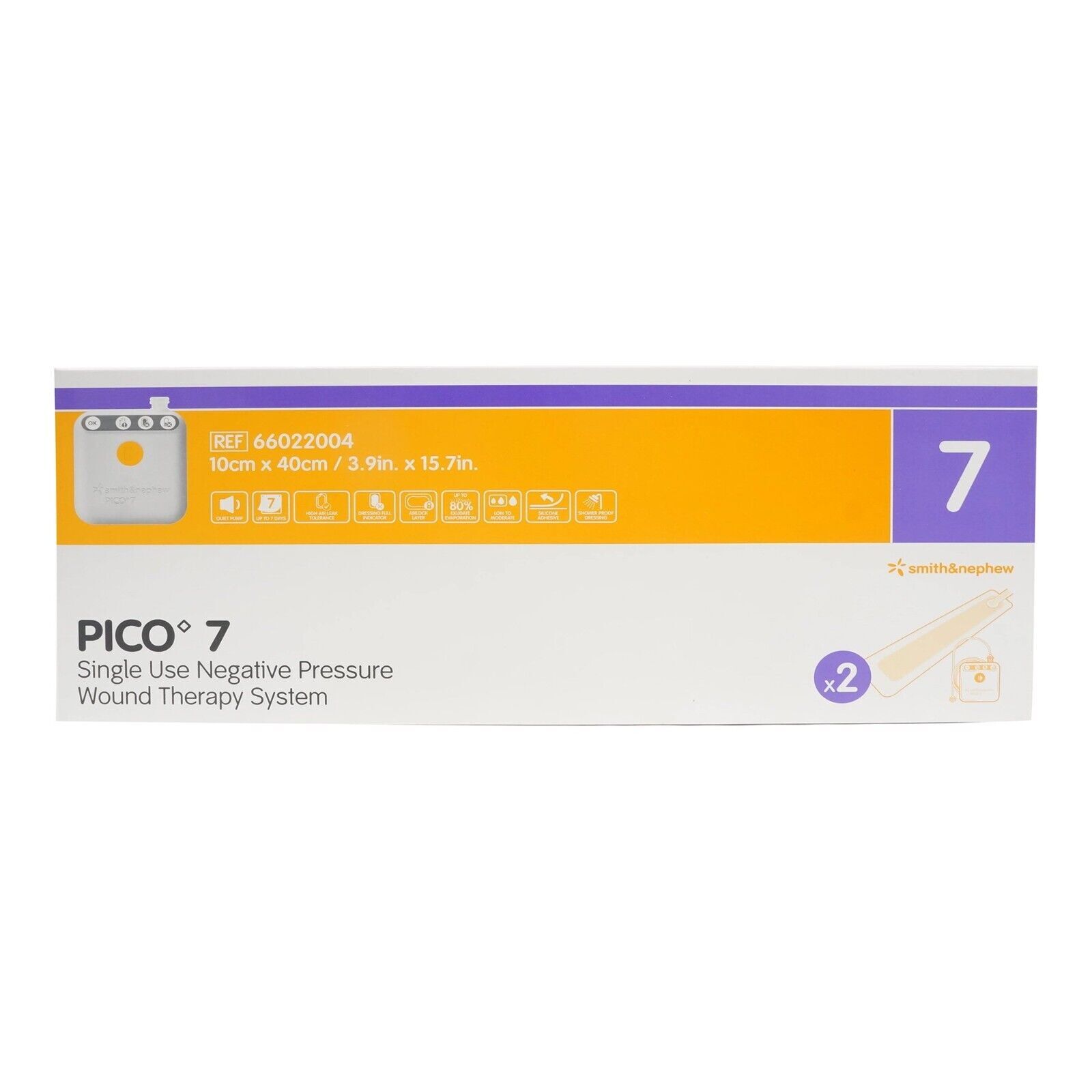 *1-Box* Smith & Nephew Pico 7 Wound Therapy 3.9″ x 15.7″ System 66022004