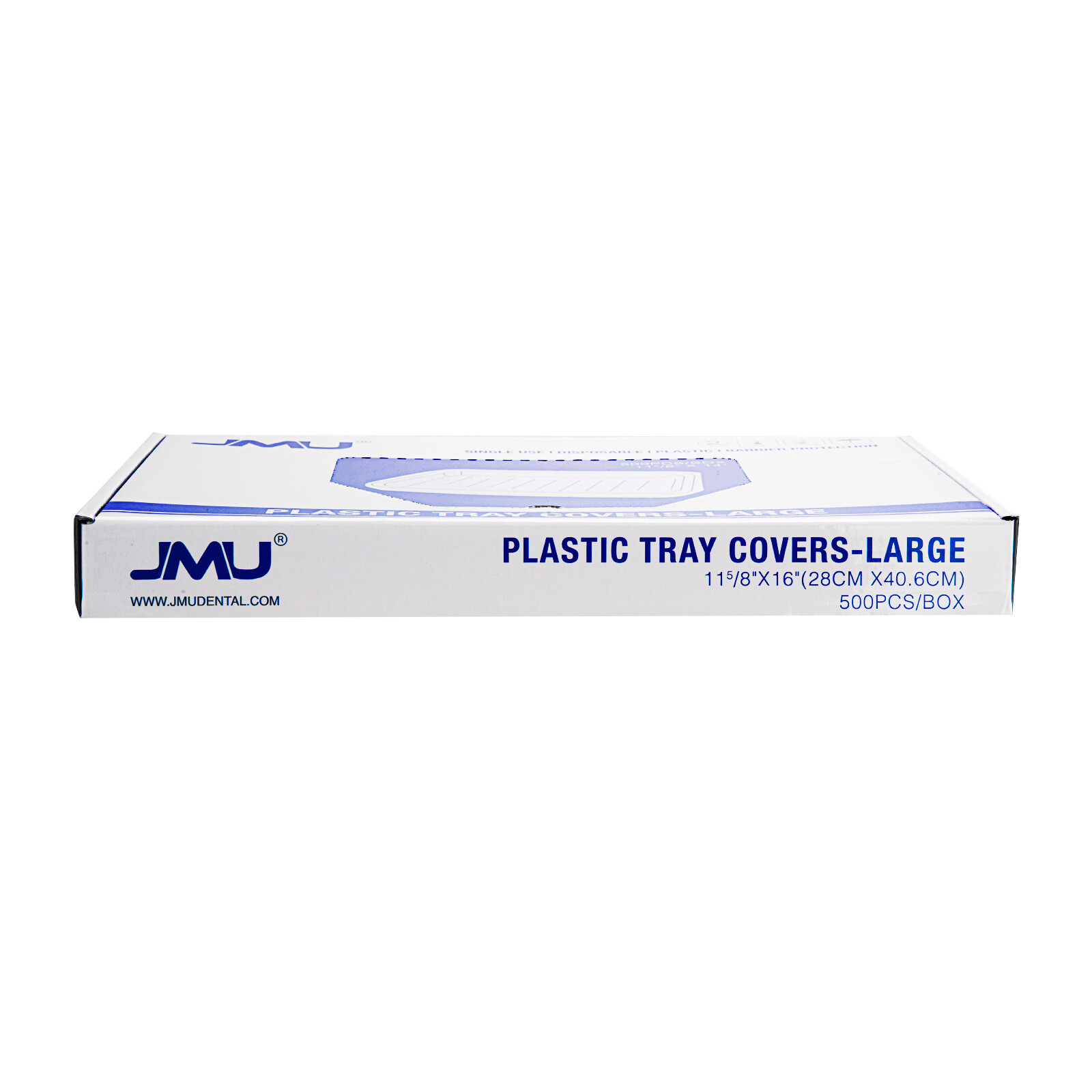 1500 (3Boxes) JMU Dental Large E-Tray Covers Sleeves Clear Plastic 11-5/8″x16″