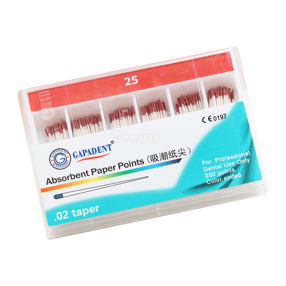 10Box Dental Absorbent Paper Points GP0.02/4/6 15-40# 7 size optional