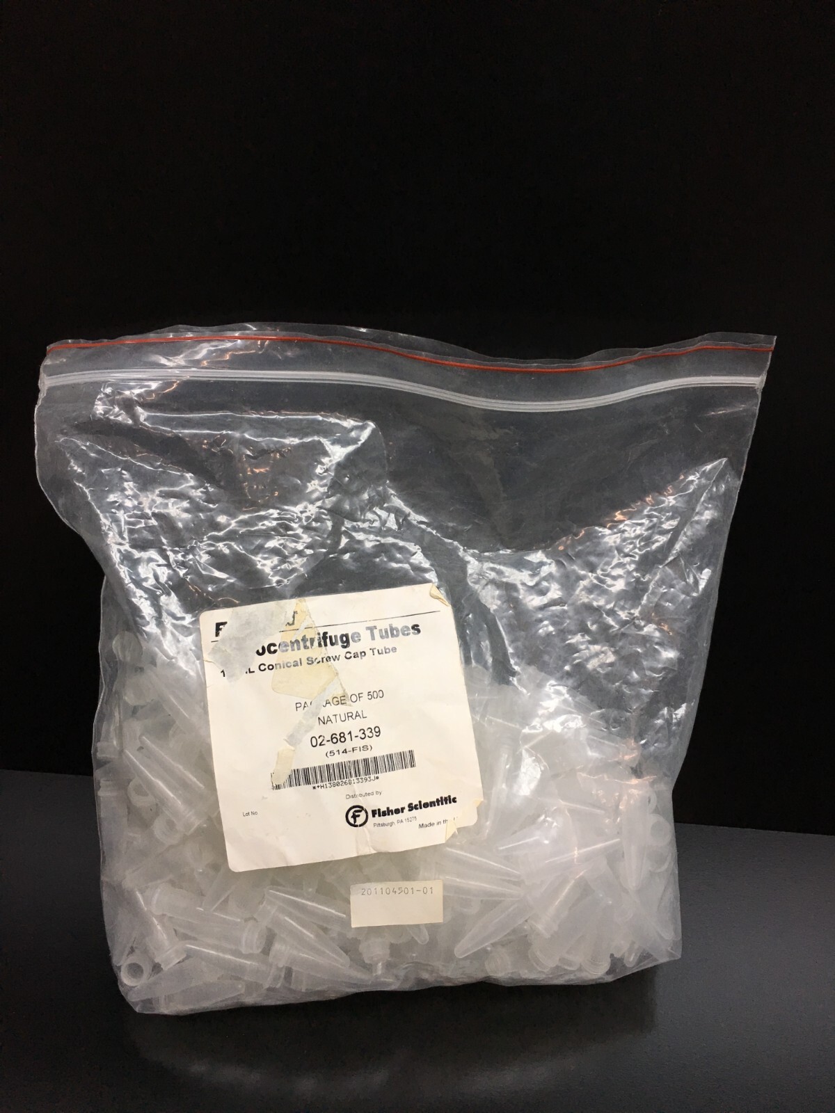 Fisher Scientific REF 02-681-339 | 514-FIS 1.5mL Microcentrifuge Tubes