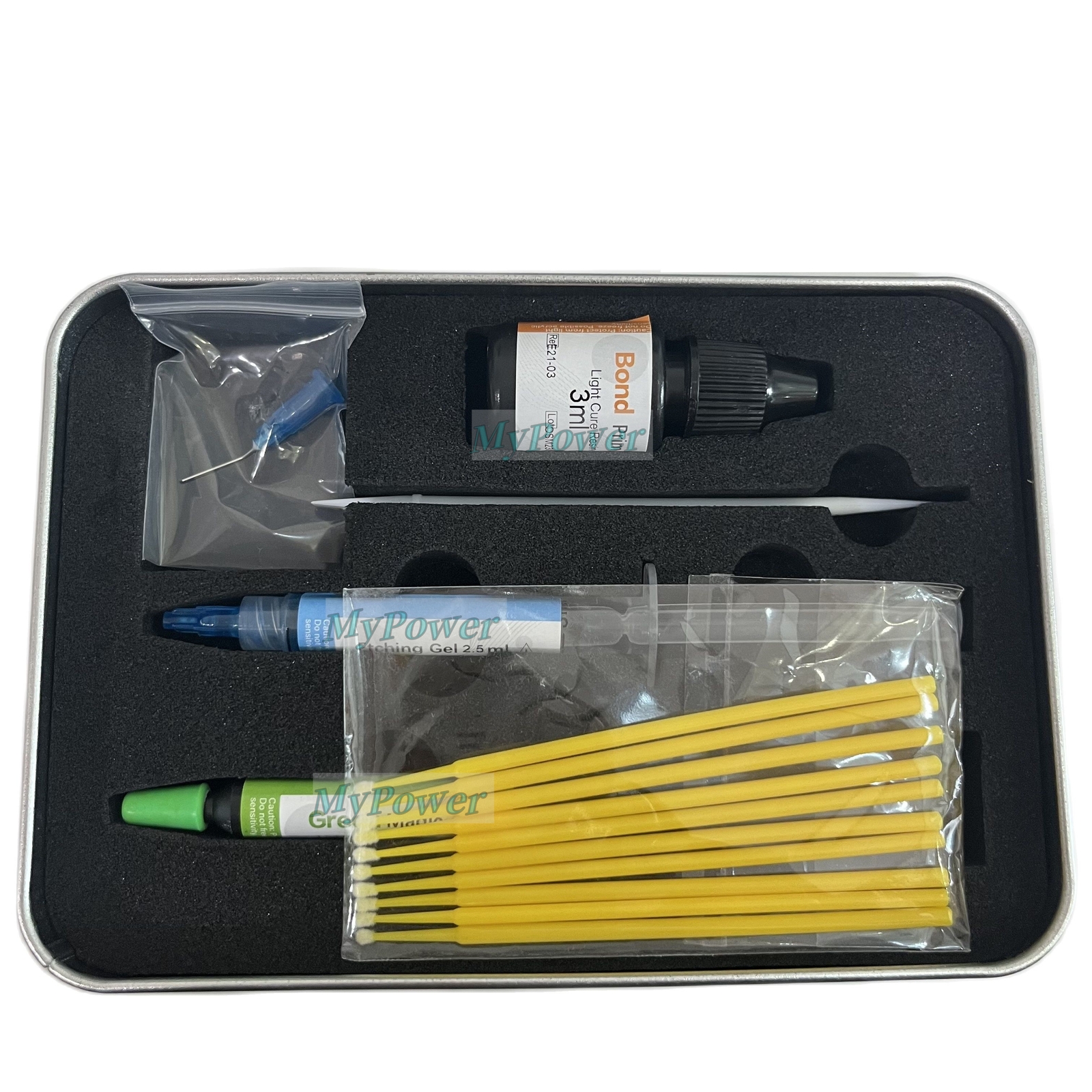Dental Orthodontic Green Glue Light Cure Bonding Paste Adhesive Large/Small Kit