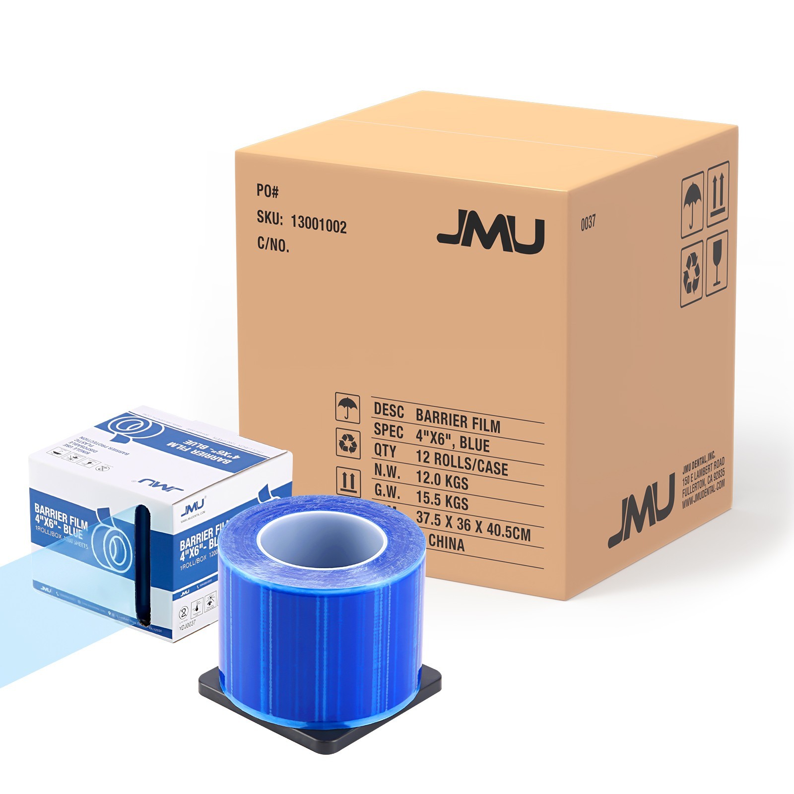 12Rolls 4″x6″ Barrier Film Tape Thickness 0.05mm for Dental Tattoo Adhesive Roll
