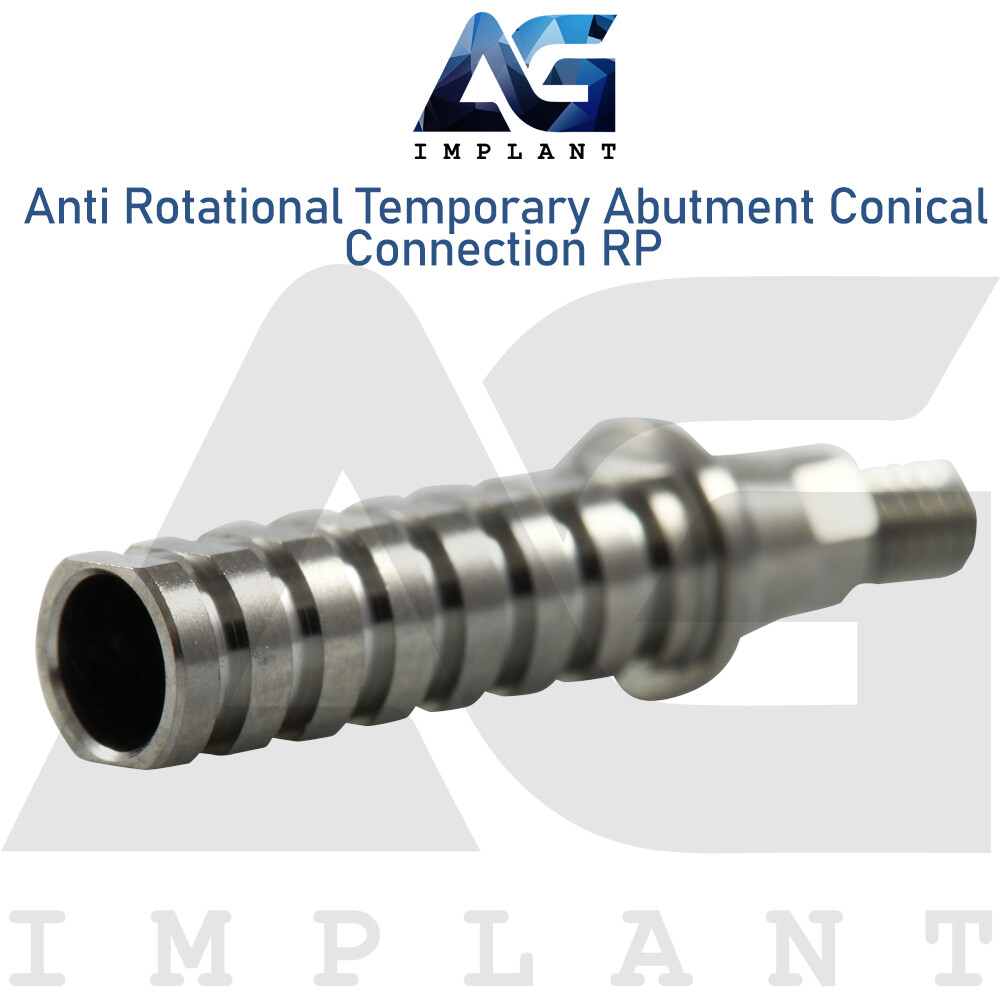 Titanium Temporary Dental Prosthetic With Hex RP Conical Connection Dentistry