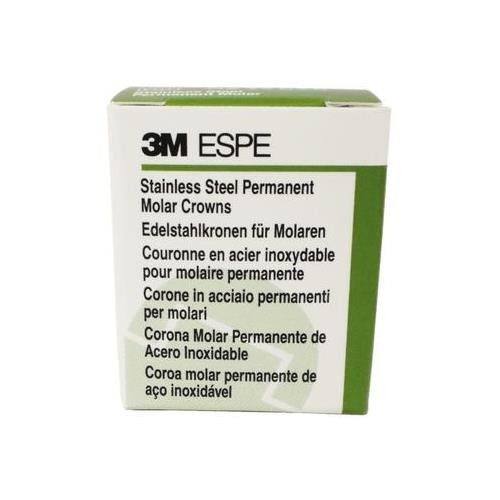 3M ESPE 6-UR-7 Nichro Size #7 Steel Permanent Upper Right Molar Crowns 5/Pk