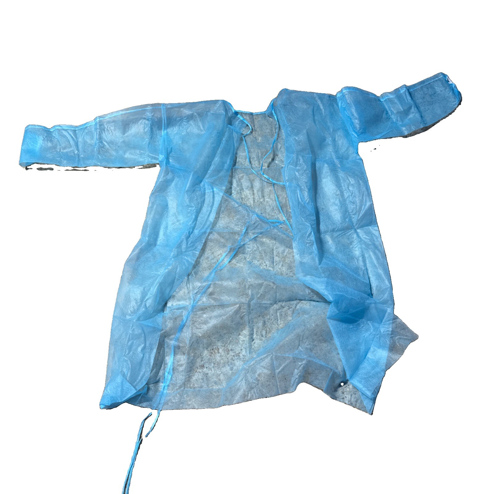 Nonwoven PP Blue Isolation Gown Disposable, 120 PACK, New Sealed