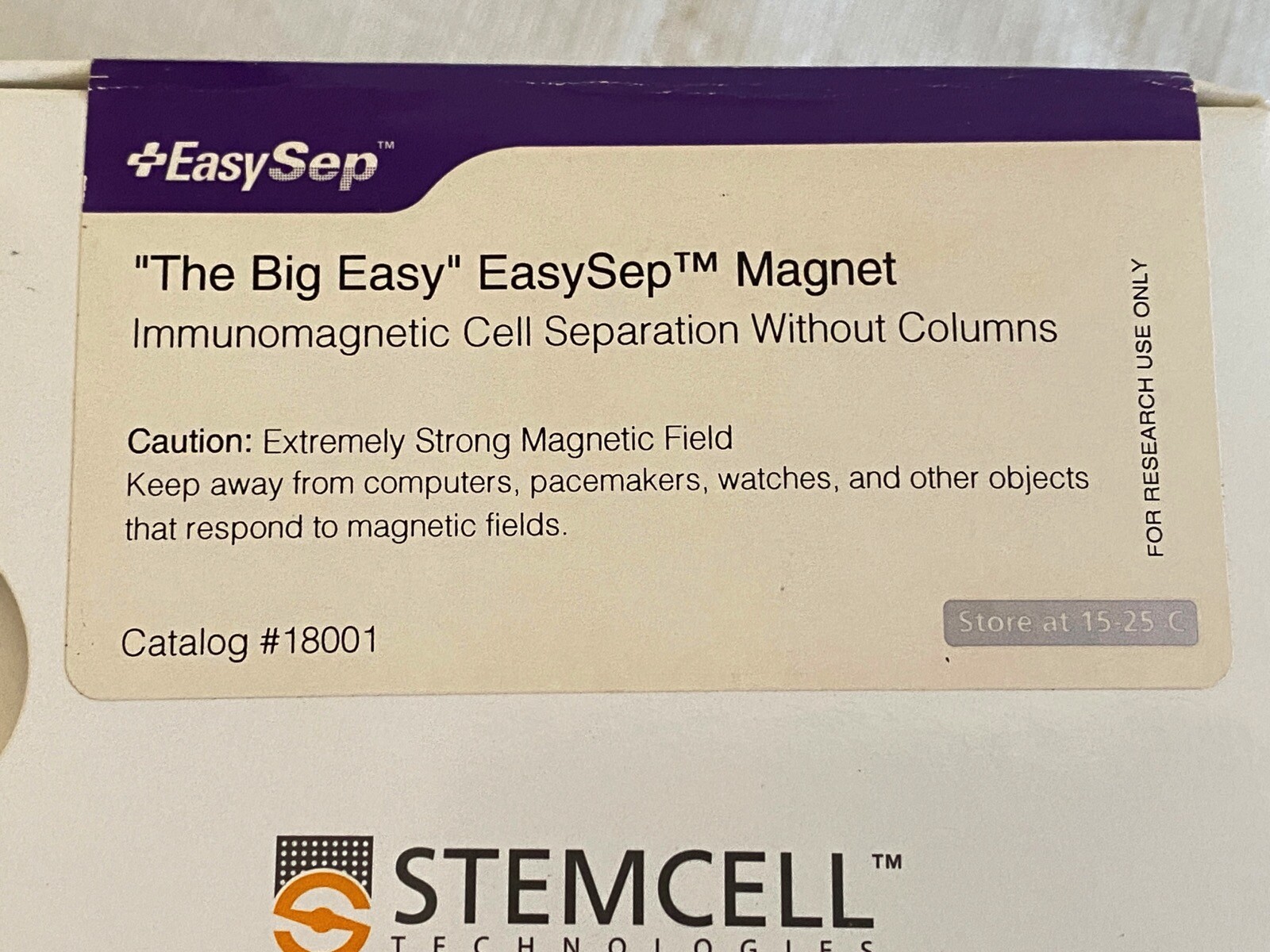 STEMCELL The Big Easy EasySep Immunomagnetic Cell Separation Magnet 18001