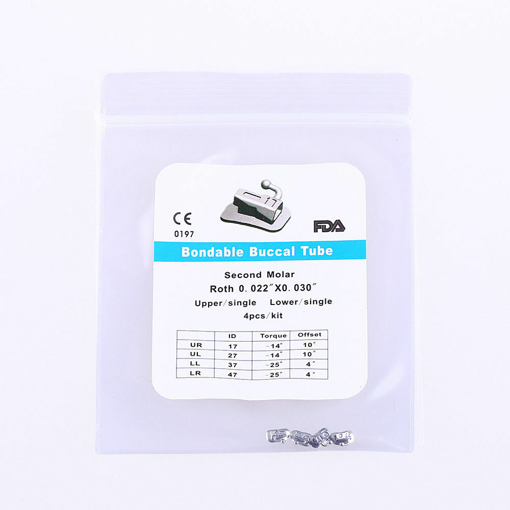 Dental Orthodontic Buccal Tube MBT/Roth/Edgewise 022/018 1st/2nd First/Second