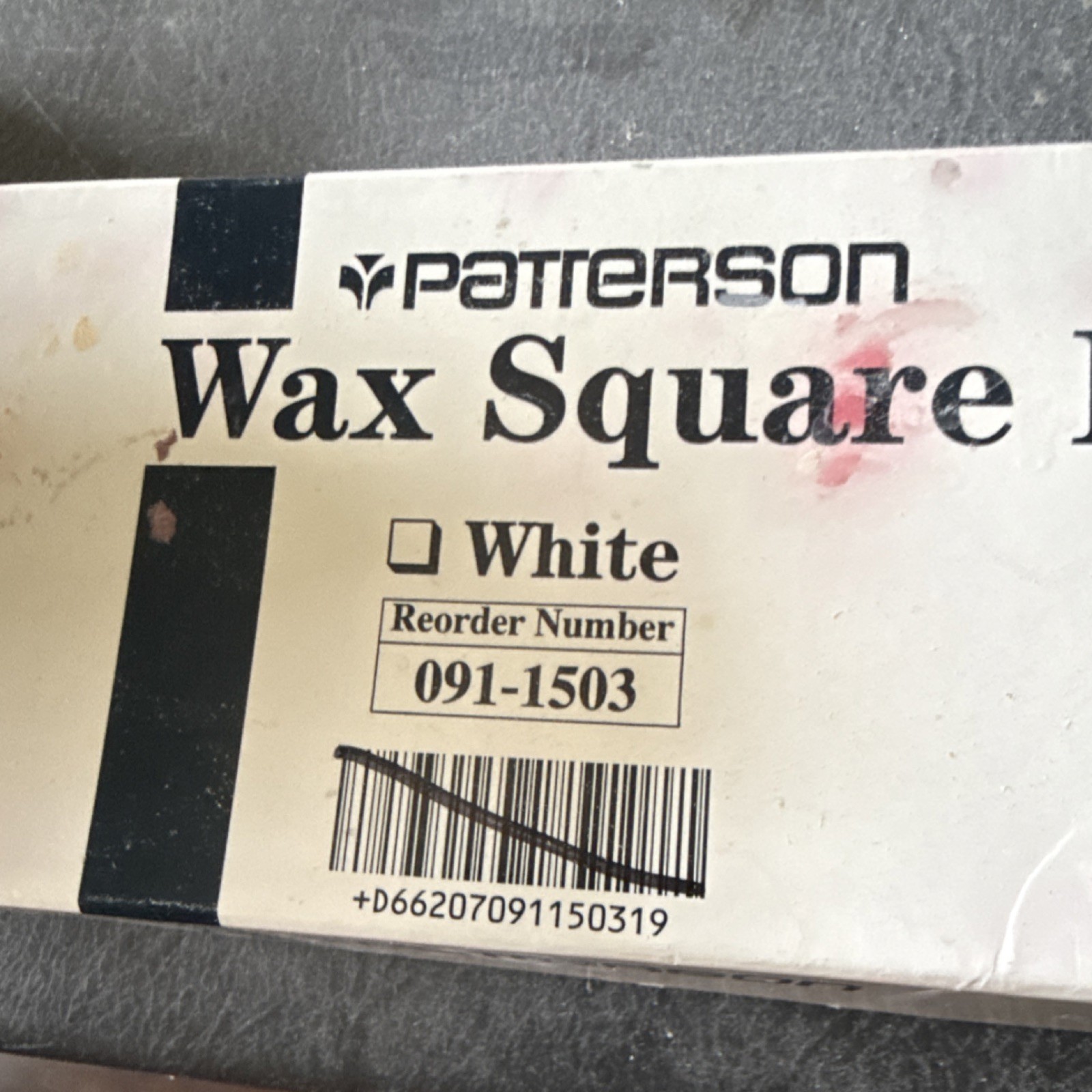 Patterson Wax Square Ropes White & Red Dental Laboratory Dentistry 55 Strips