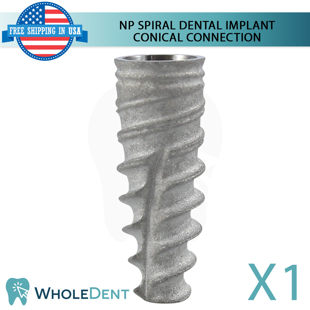 X1 Narrow Platform Spiral Conical Connection Hex 2.25mm Dental Titanium Sterile