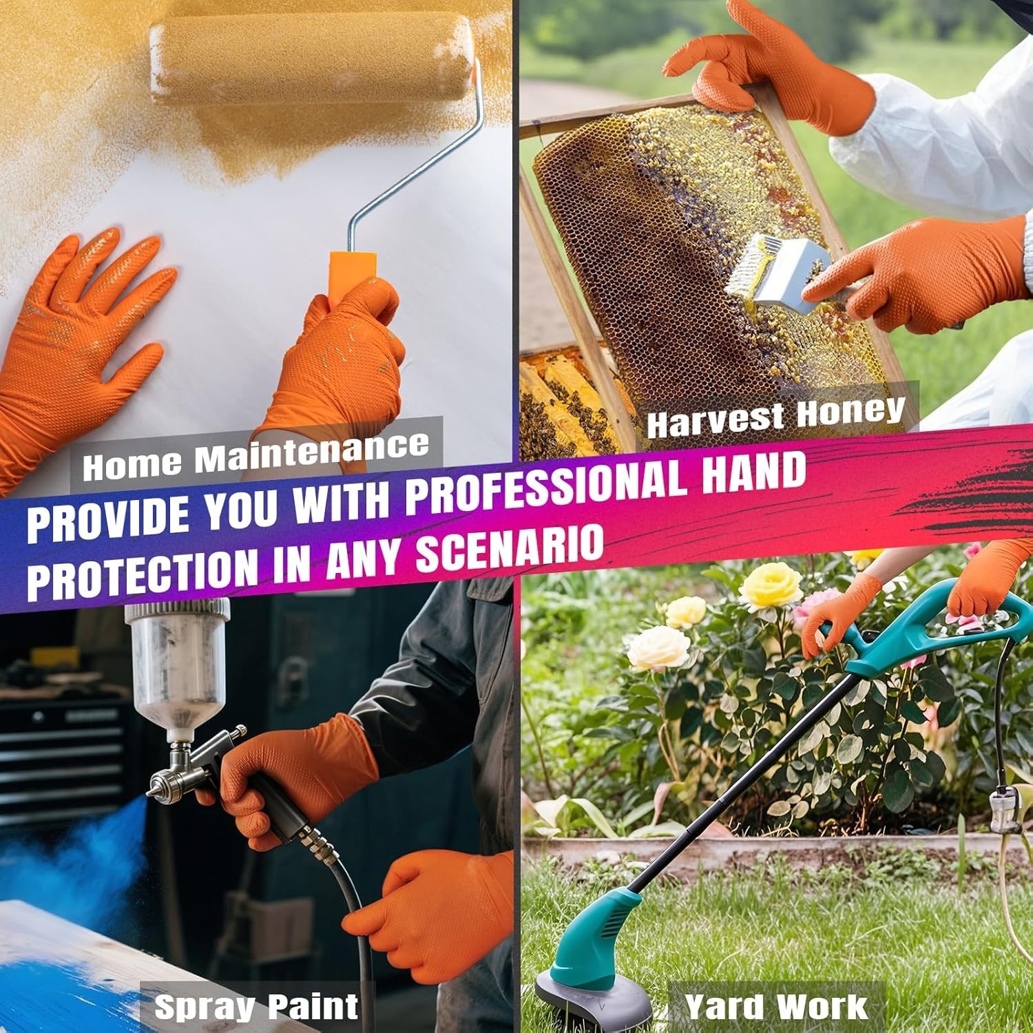 Professional 6.3mil Chemical Resistant Nitrile Gloves – Ergonomic Comfort, 100PK