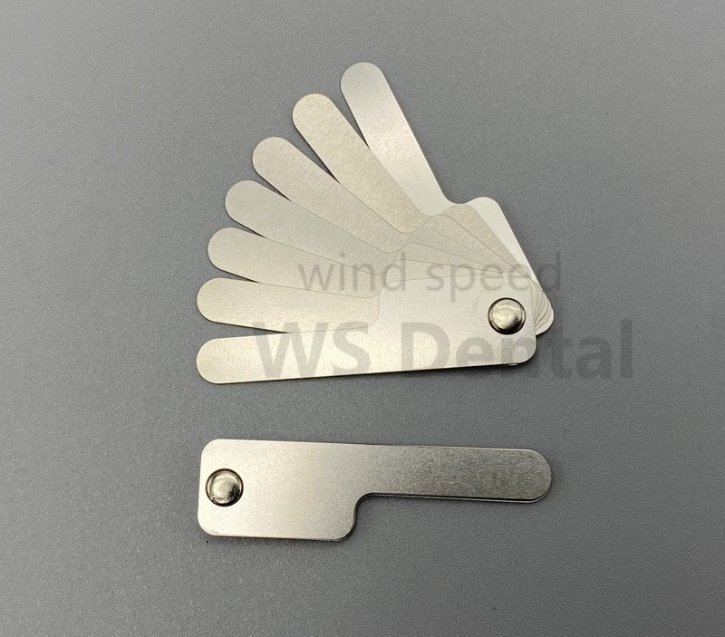 2 Sets Dental Orthodontic Interproximal Reduction IPR Gauge Ruler 0.10-0.50mm