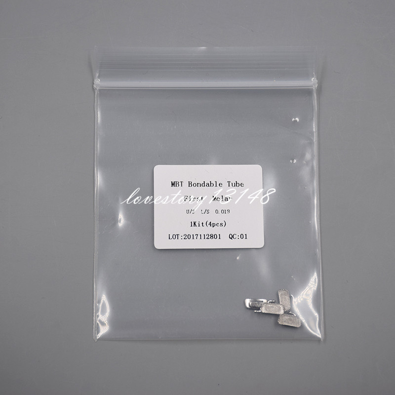 50 Sets/ 200Pcs Dental Orthodontic 018 1st/2nd Molar Buccal Tube Non-convertible