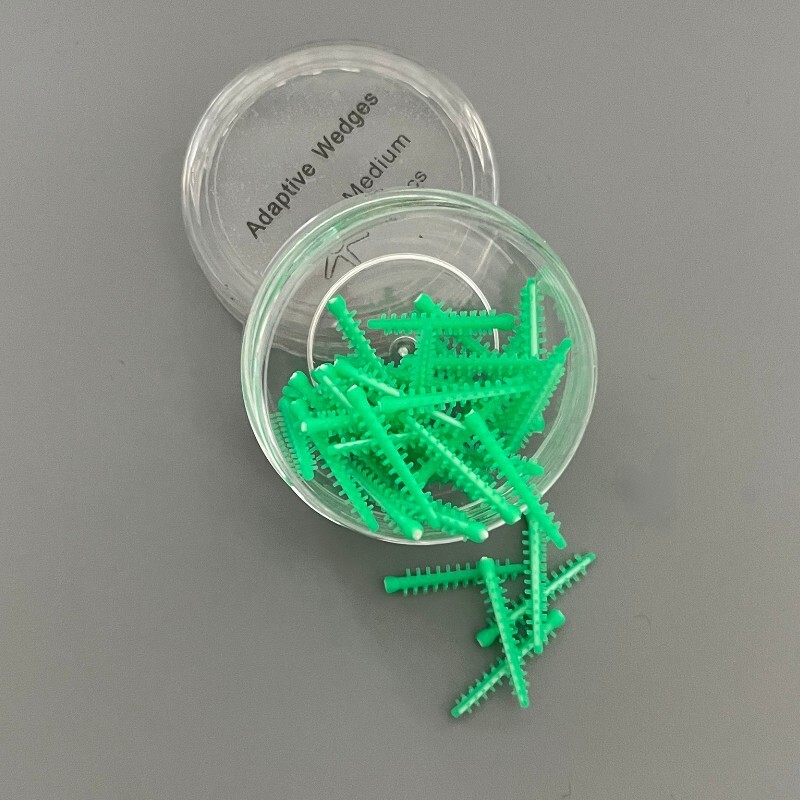 40pcs Silicone Dental Adaptive Interdental Wedge Matrice Matrix Elastic Wedges