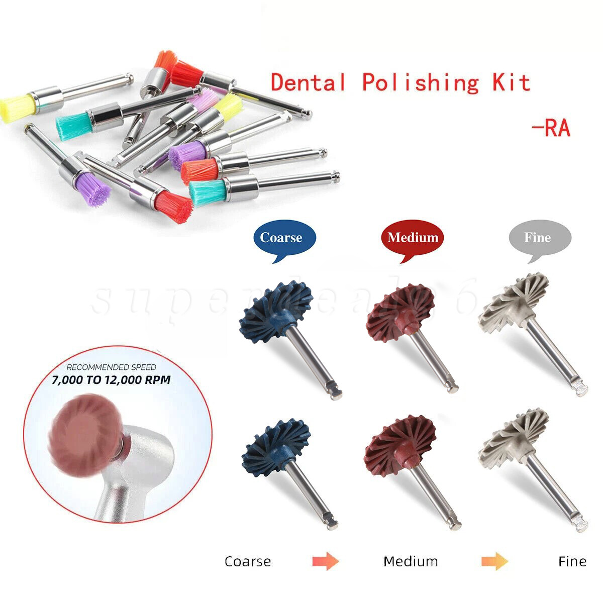 Dental Composite Polishing Polish Brush Wheel Kit For Low Speed Contra Angle st
