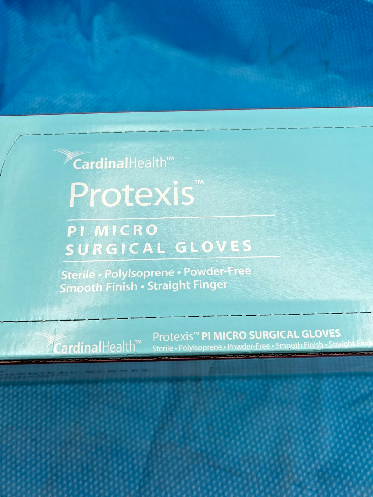 *50-Pairs* Cardinal Health Protexis PI Micro Surgical Size-7 Gloves 2D73PM70