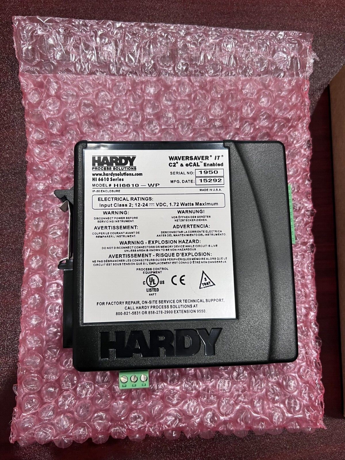 Brand NEW, HI6610-WP Hardy Process Solutions Weight Processing Module New in Box