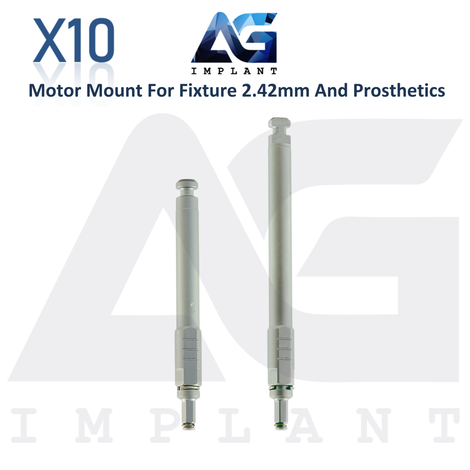 10 Motor Mount For Dental Fixtures 2.42mm And Prosthetics 1.25mm Fixation Driver