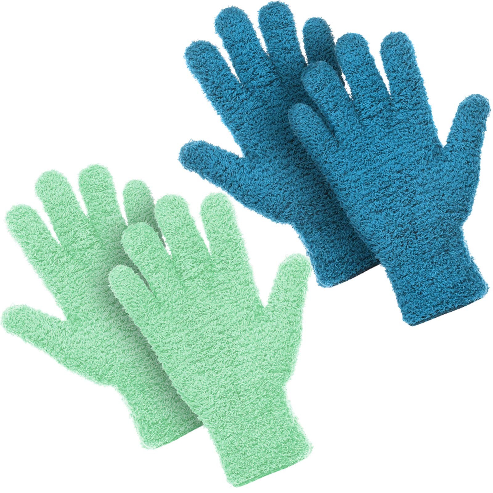 Microfiber Dusting Cleaning Gloves for House, Plants, Cars, Blinds, Windows