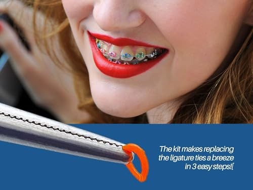 Ligas para Brackets Ortodoncia Dental braces 30 ml (Pack of 1115), Multicolor
