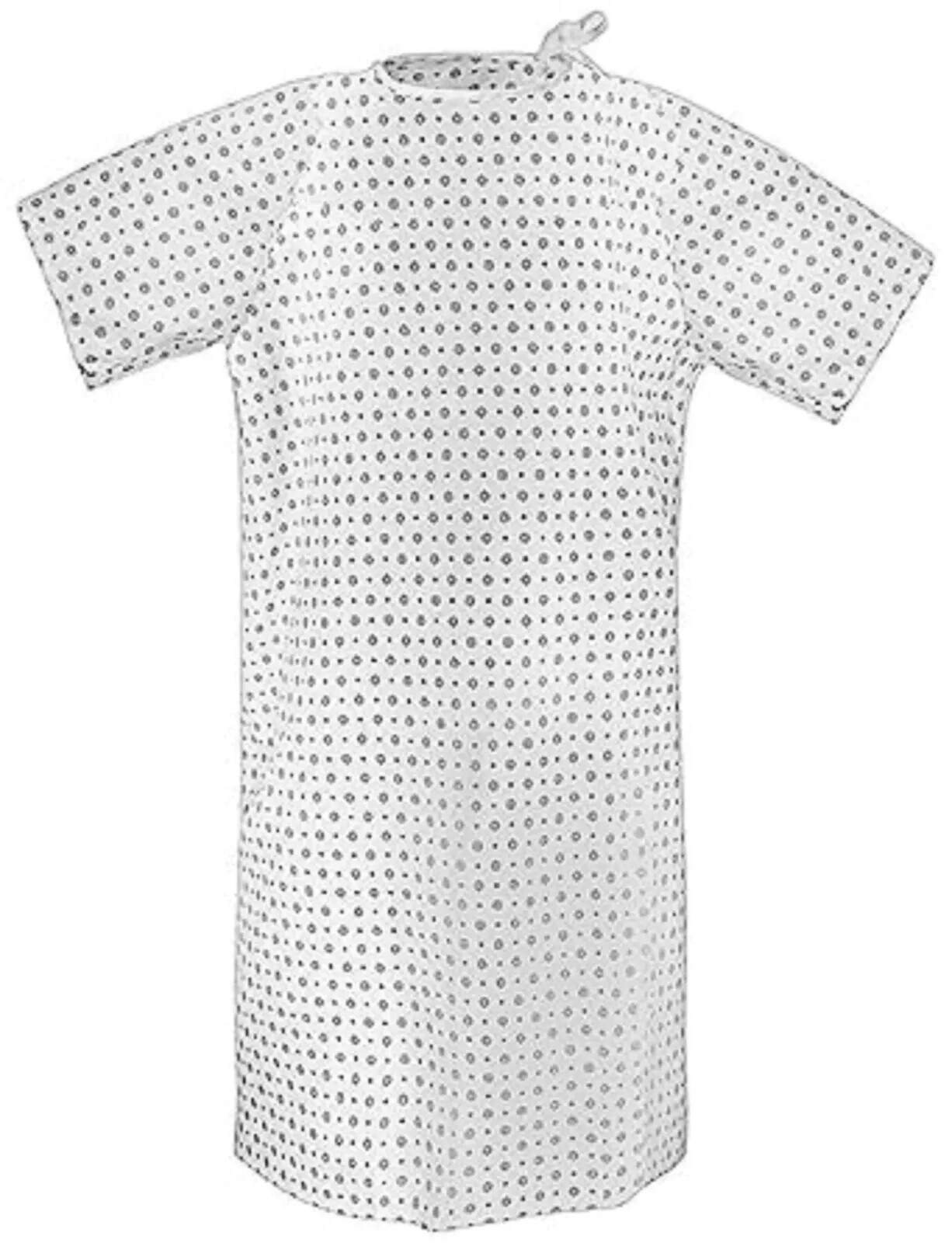 Magnus Care Unisex Nursing Clinics Hospital Cotton blend Patient Gown White O/S