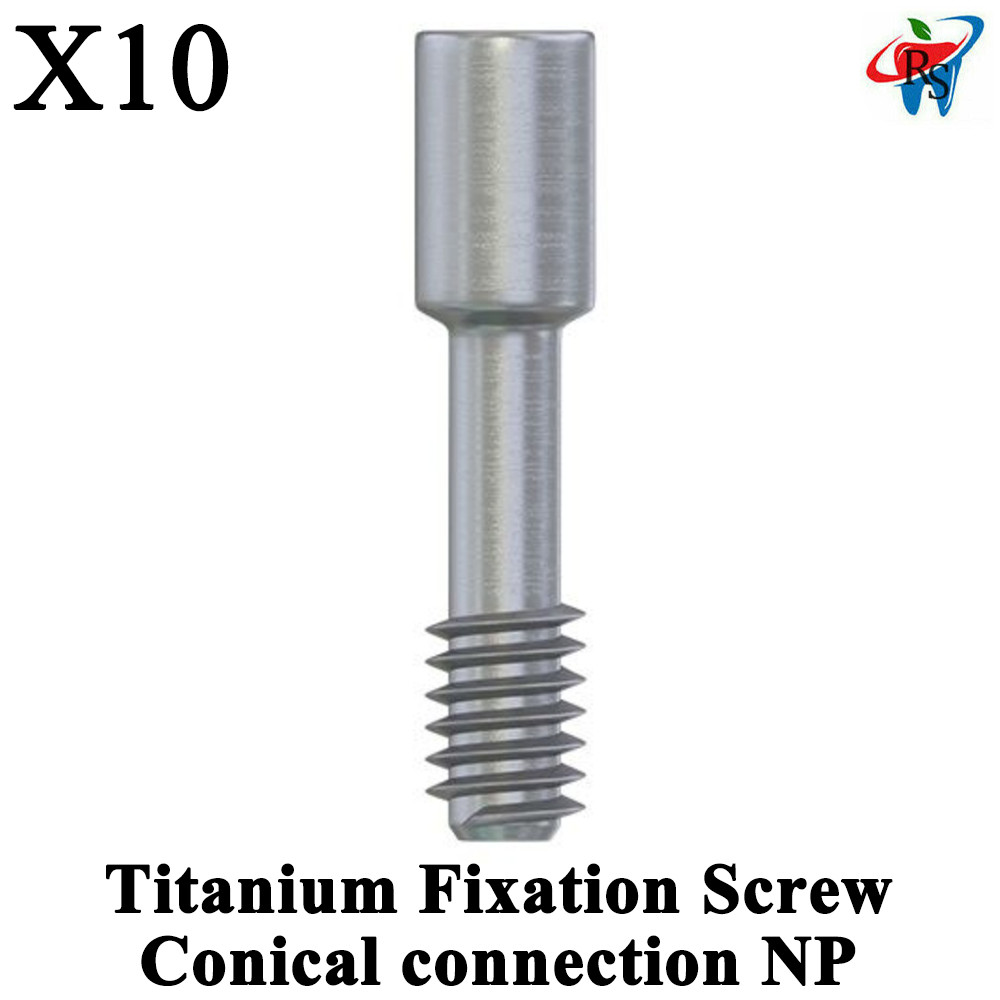 10x Dental Titanium Abut ment Fixation Screw Screws Conical connection NP
