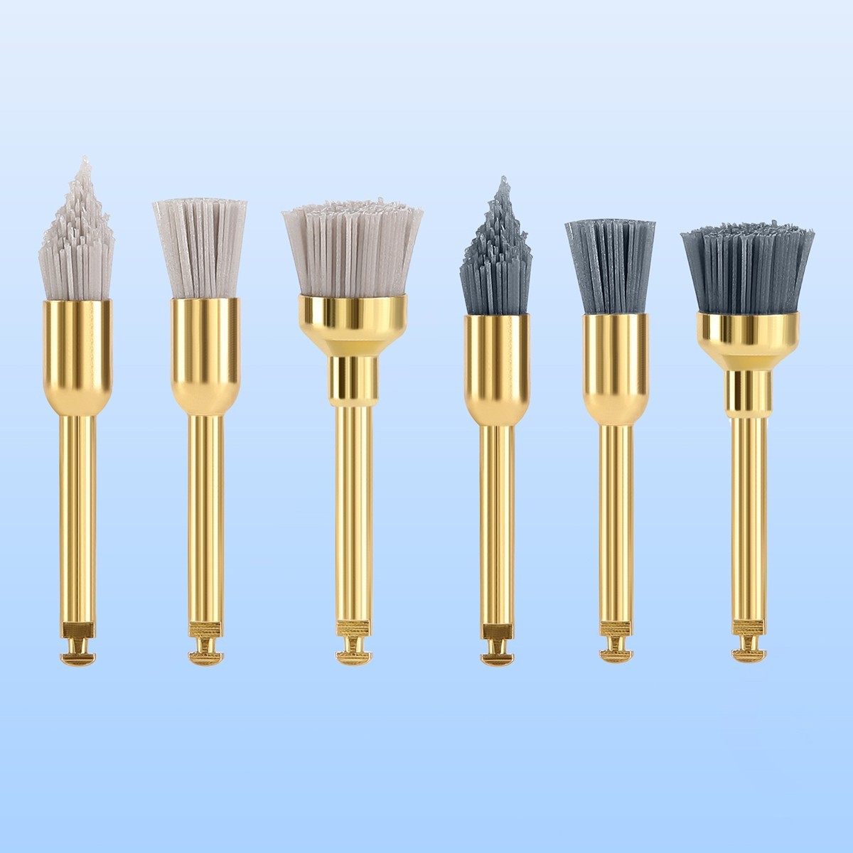 Dental Silicon Carbide Aluminium Oxide Polishing Prophy Brushes Sharp/Flat/Bowl