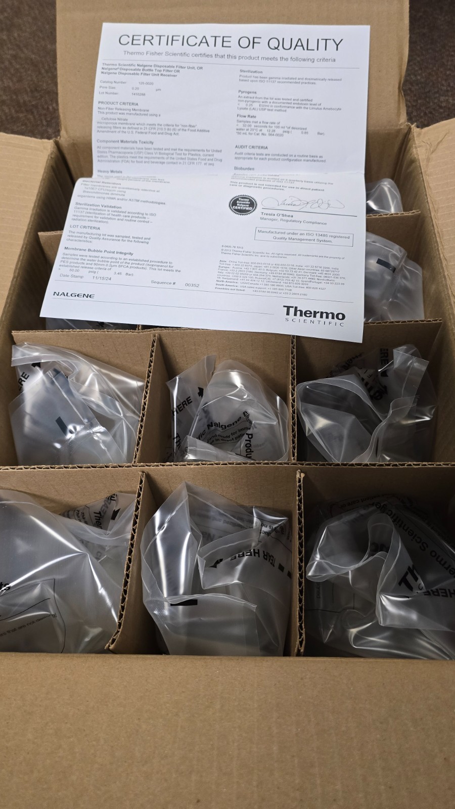 Thermo Scientific Rapid-Flow Filter Unit, 150mL, 0.2um CN membrane, case of 12