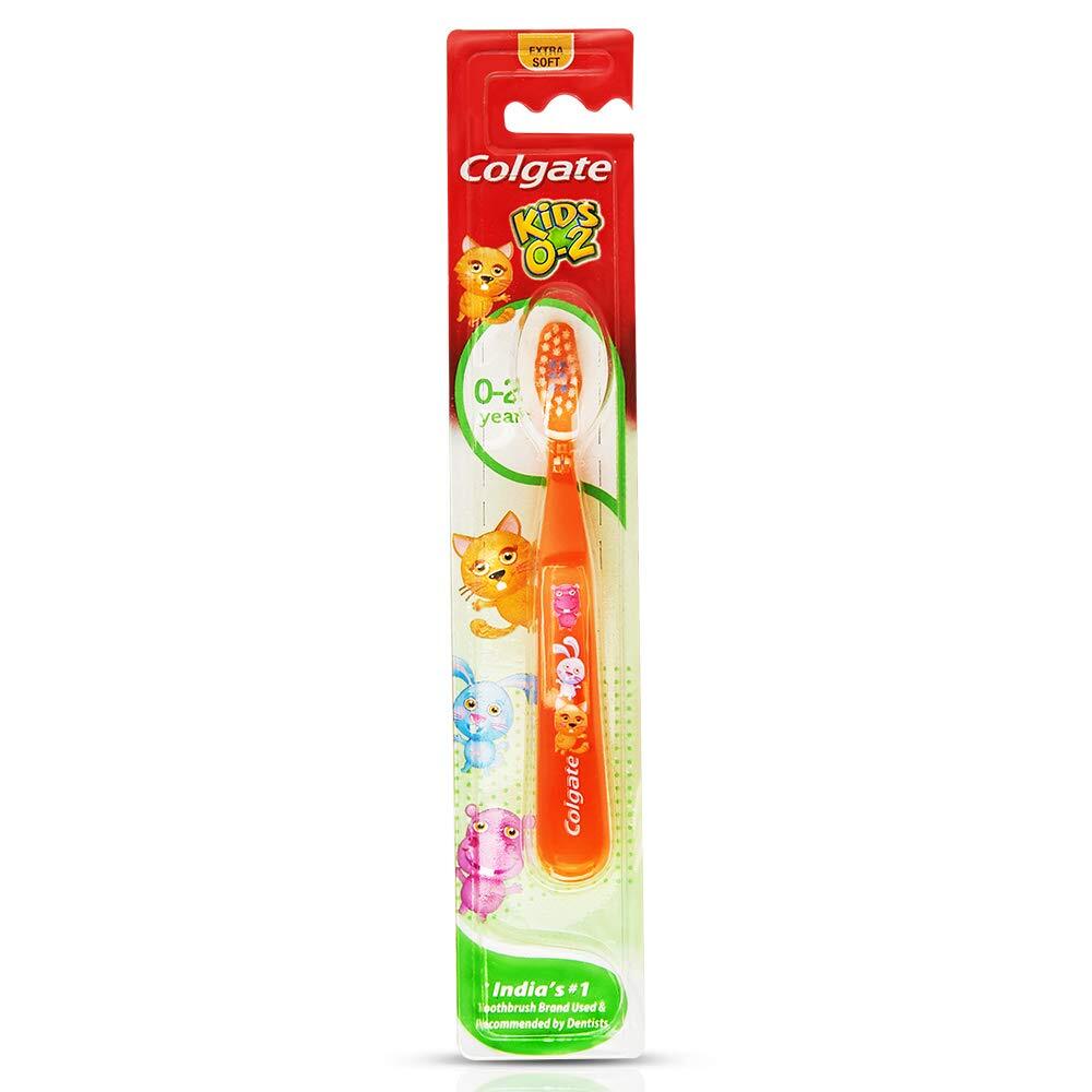 Colgate Kids 0-2 Years Toothbrush, Manual, Kid Multicolor 1 Piece FREE SHIPPING