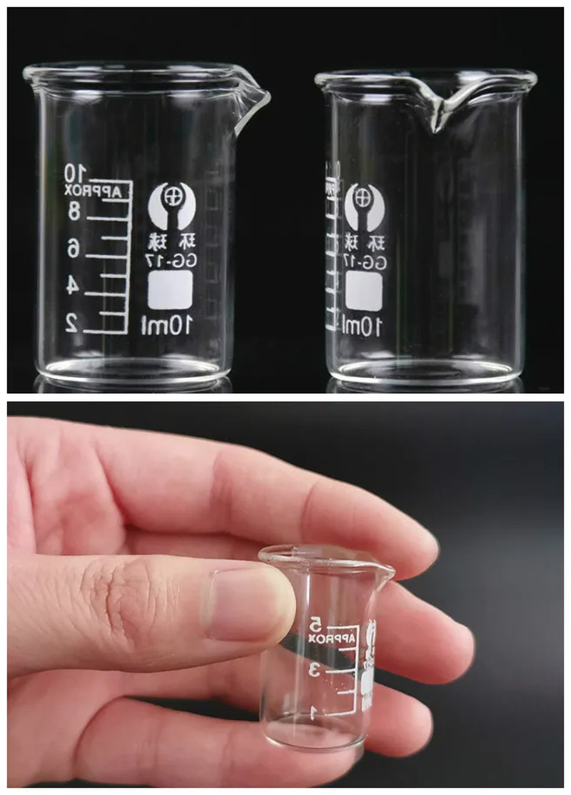 New 5Ml,10Ml,25Ml,50Ml,100Ml,150Ml,200Ml,250Ml,1000Ml Pyrex Glass Beaker Borosil