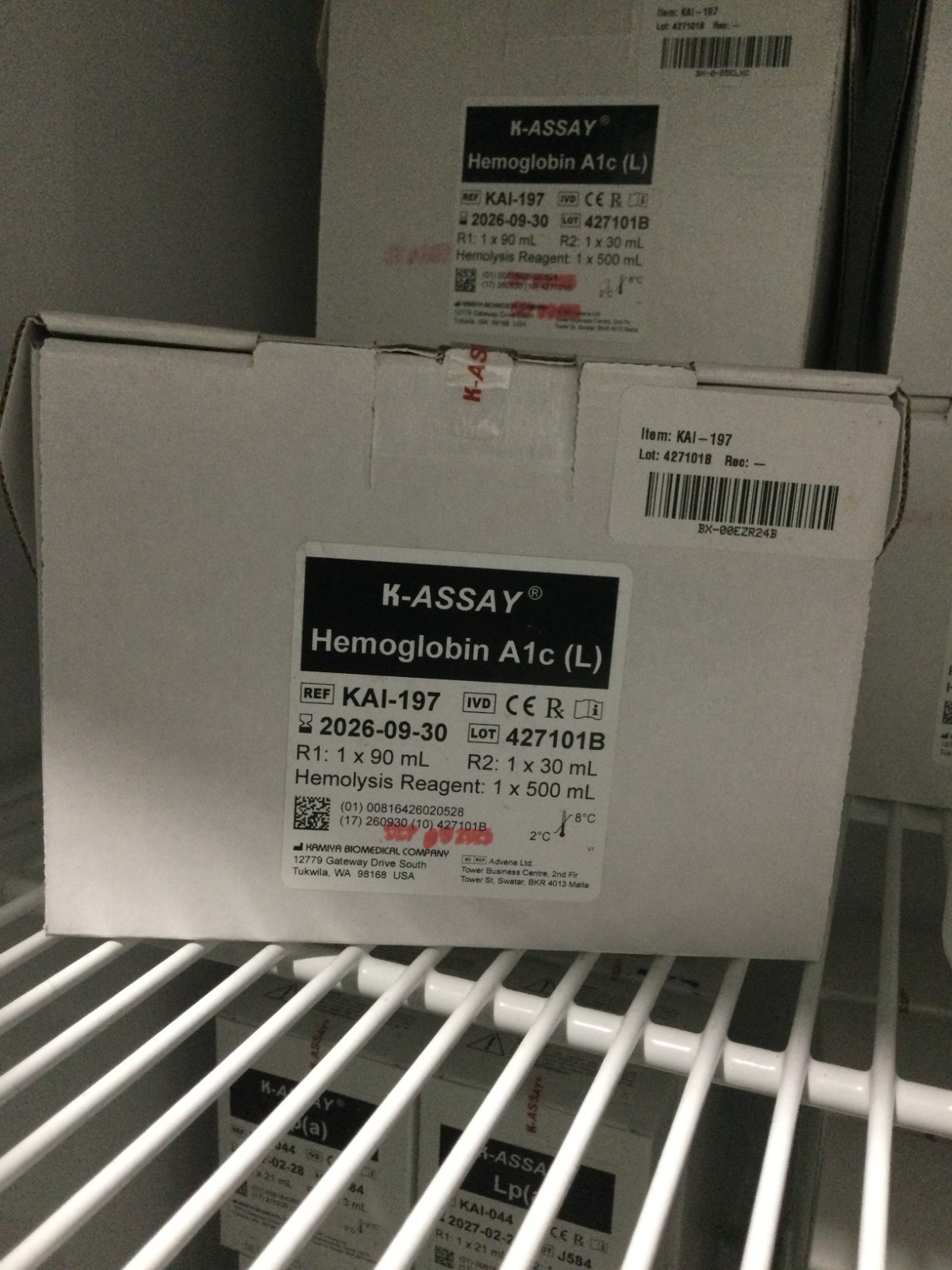 Laboratory Reagent- K-Assay Hemoglobin A1c Ref KAI-197 R1 1x90mL R2 1x30mL
