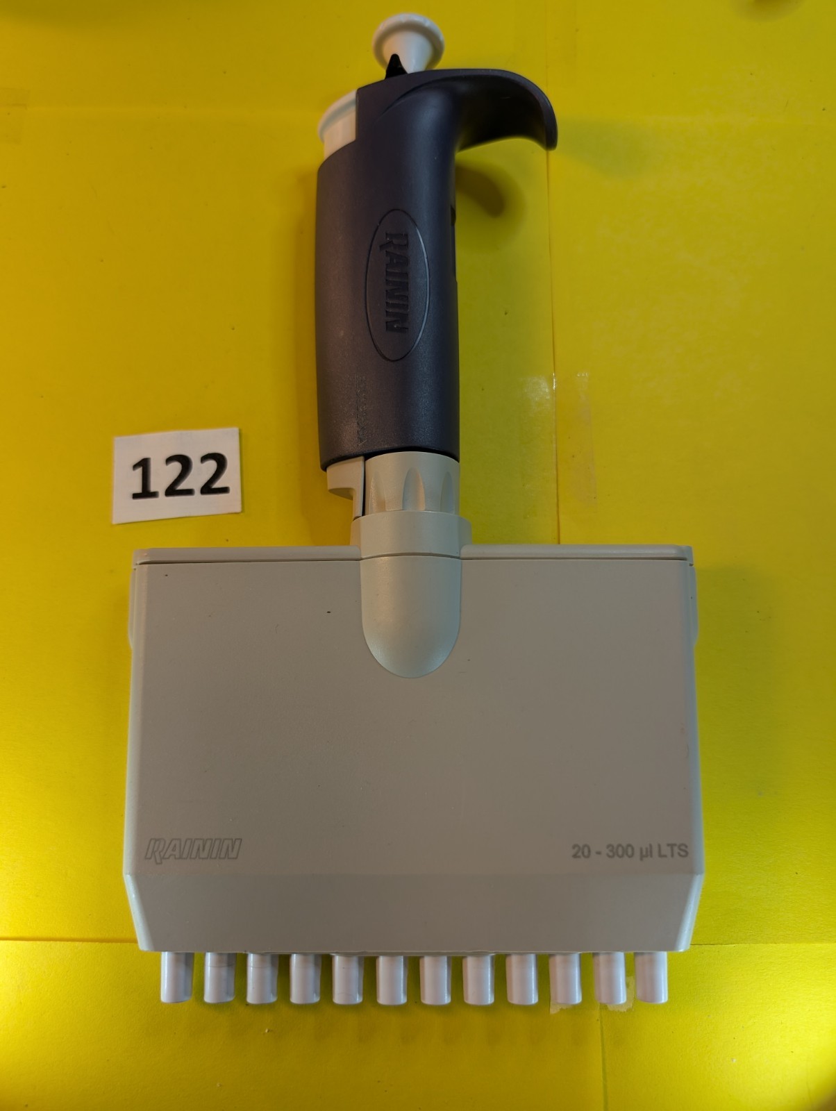 12 CH Multichannel 20-300ul Rainin LTS Cleaned & Calibrated Pipetman Pipet Lite
